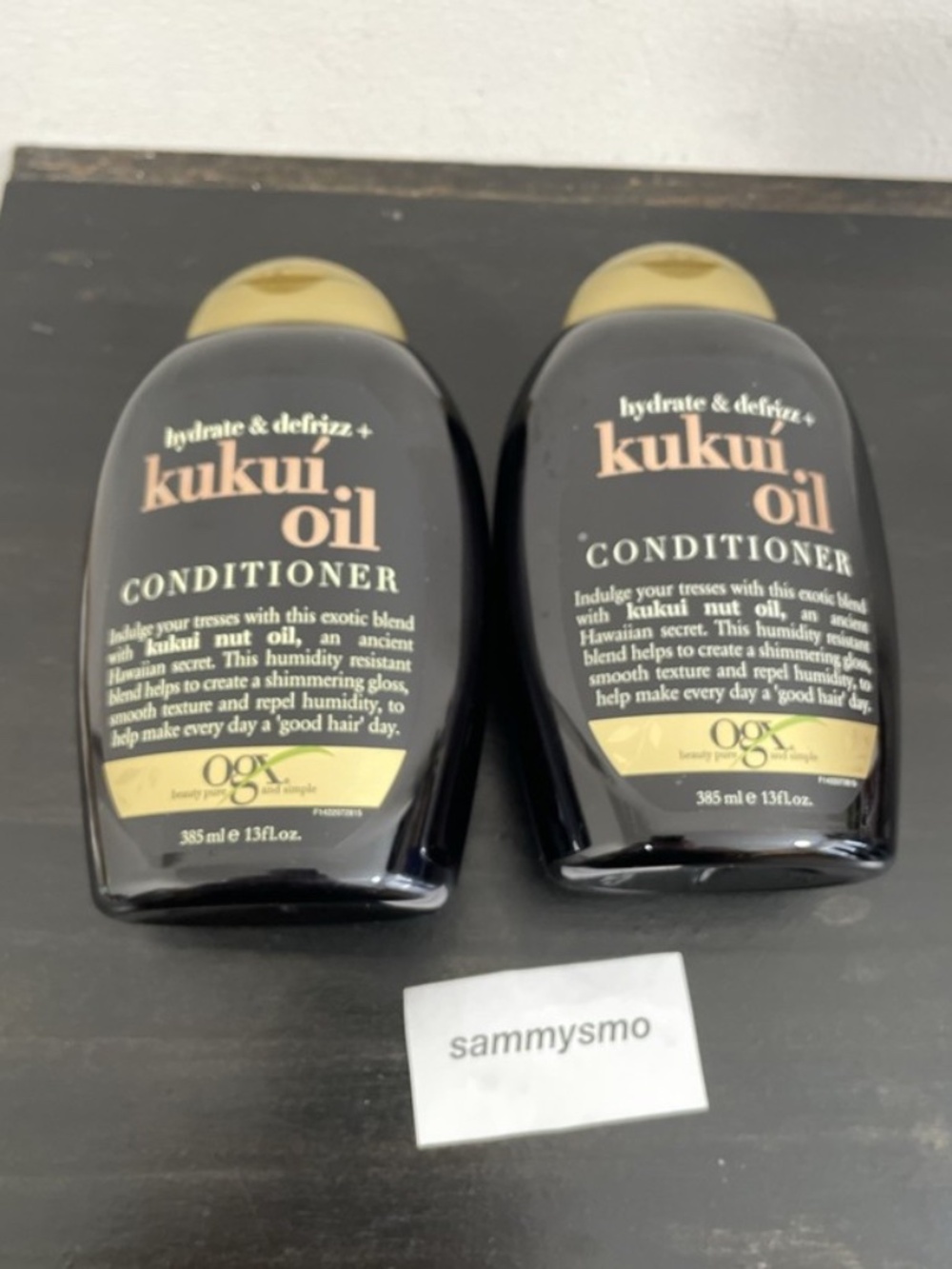 OGX Hydrate Defrizz Kukui Oil Conditioner 13 Fl Oz x2